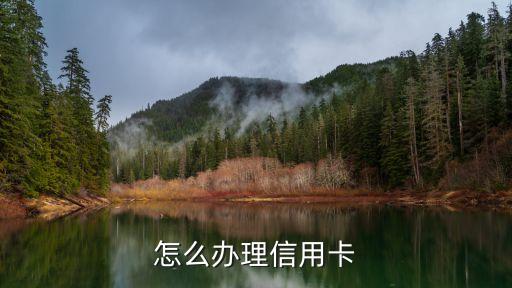 怎么办理信用卡