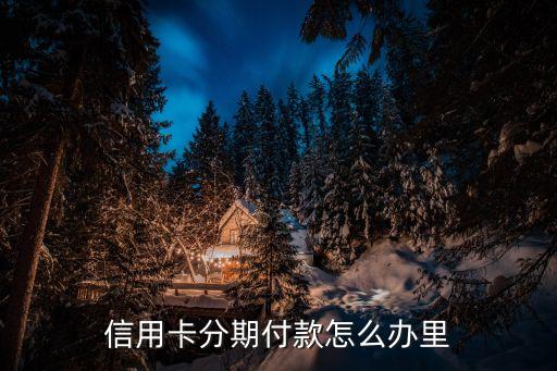 老板怎么办信用卡分期业务,信用卡分期业务达到上限怎么办