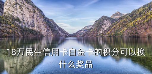 18万民生信用卡白金卡的积分可以换什么奖品