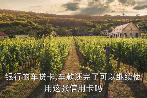 车贷还款有信用卡吗,车贷信用卡可以还款吗