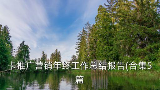 卡推广营销年终工作总结报告(合集5篇