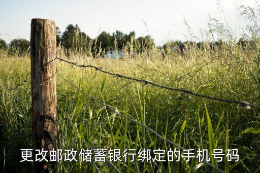 更改邮政储蓄银行绑定的手机号码