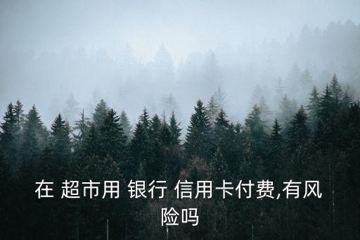 在 超市用 银行 信用卡付费,有风险吗