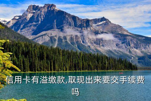 信用卡有溢缴款,取现出来要交手续费吗
