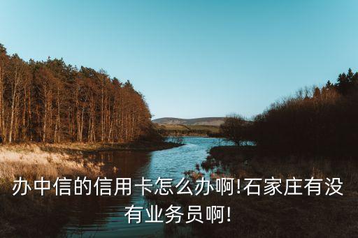 办中信的信用卡怎么办啊!石家庄有没有业务员啊!