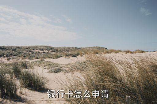 银行卡怎么申请