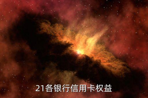 21各银行信用卡权益