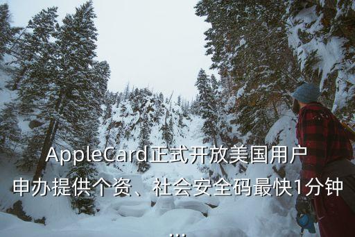AppleCard正式开放美国用户申办提供个资、社会安全码最快1分钟...