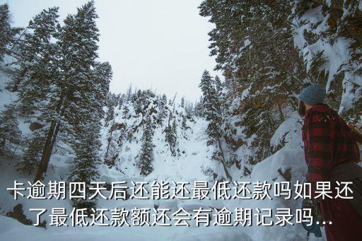 恒丰信用卡逾期四天怎么办,信用卡逾期5天怎么办