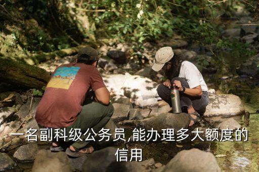 一名副科级公务员,能办理多大额度的信用