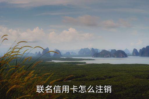联名信用卡怎么注销