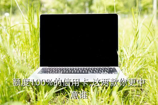 额度100%的信用卡,这两款你更中意谁