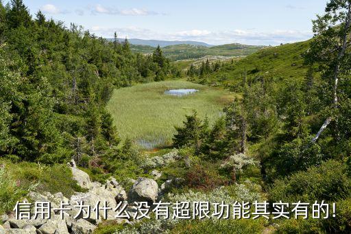 信用卡为什么没有超限功能其实有的!
