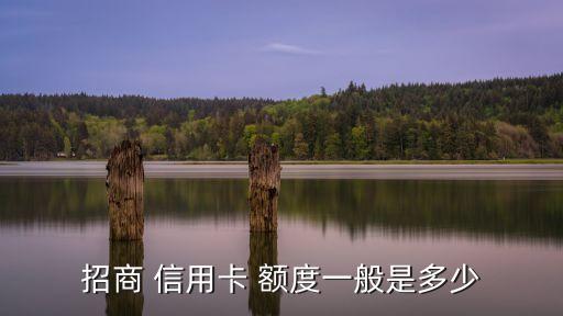 招商 信用卡 额度一般是多少