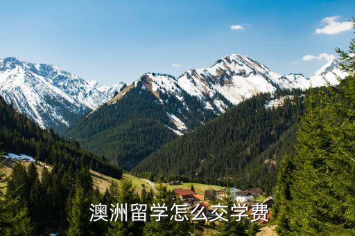  澳洲留学怎么交学费