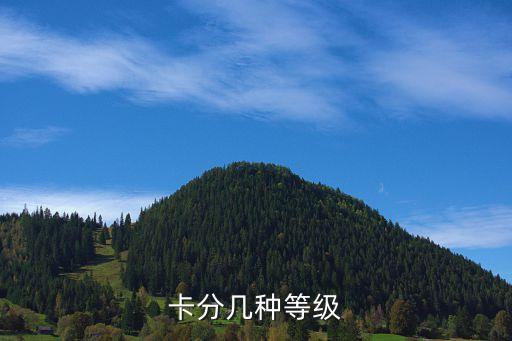 卡分几种等级