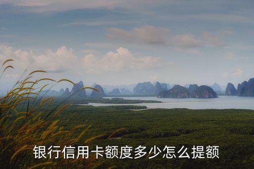 银行信用卡额度多少怎么提额