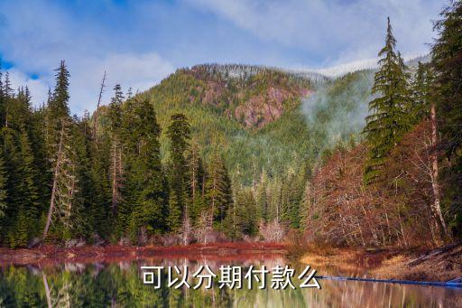 可以分期付款么
