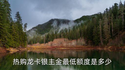 福建龙卡热购信用卡额度,龙卡福建热购信用卡金卡