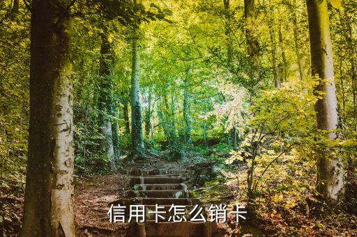 信用卡怎么销卡