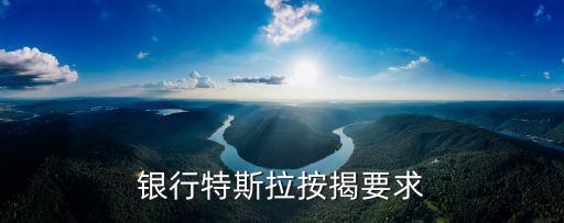 银行特斯拉按揭要求