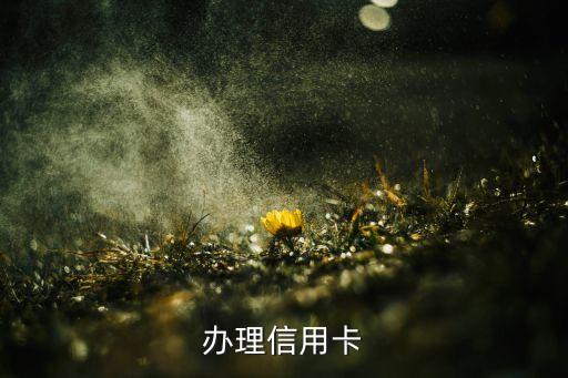 办理信用卡