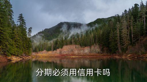 分期必须用信用卡吗