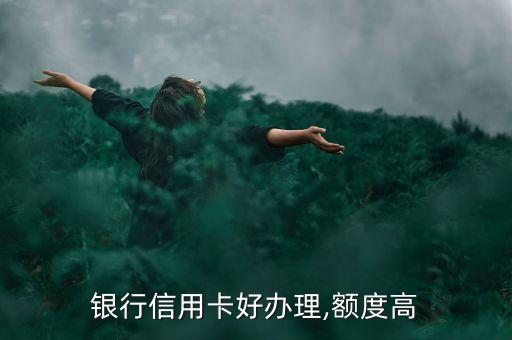 银行信用卡好办理,额度高