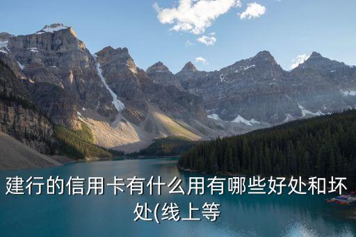 建行艺龙银行信用卡好吗,中国建设银行鳄龙信用卡