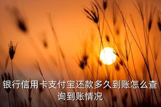 招商信用卡还款后多久到帐,信用卡还款后多久能到账
