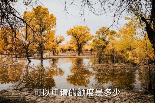 可以申请的额度是多少