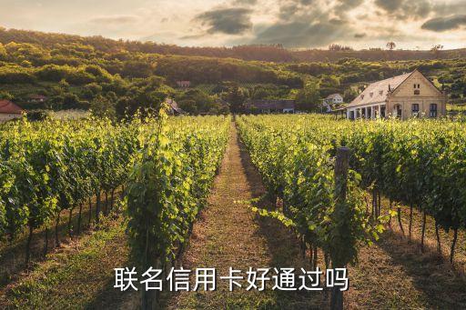 联名信用卡好通过吗