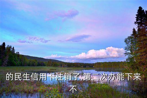 的民生信用卡注销了,第二次办能下来不