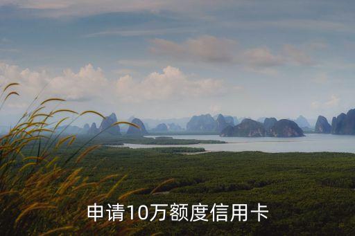 申请10万额度信用卡