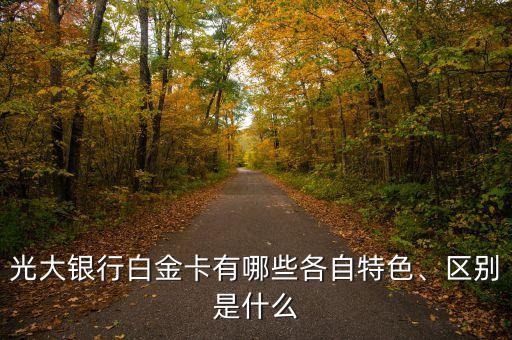 光大银行白金卡有哪些各自特色、区别是什么
