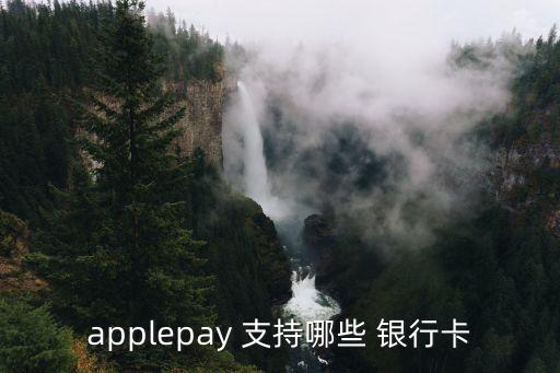 applepay 支持哪些 银行卡