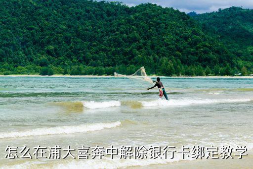 怎么在浦大喜奔中解除银行卡绑定教学
