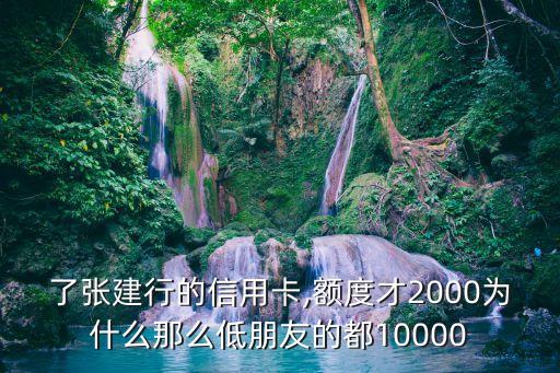 建行信用卡为什么额度低,为什么建设银行信用卡额度低