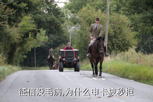 征信没毛病,为什么申卡被秒拒