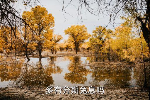 多有分期免息吗