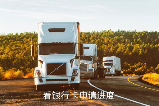 看银行卡申请进度