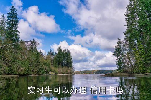 实习生可以办理 信用卡吗