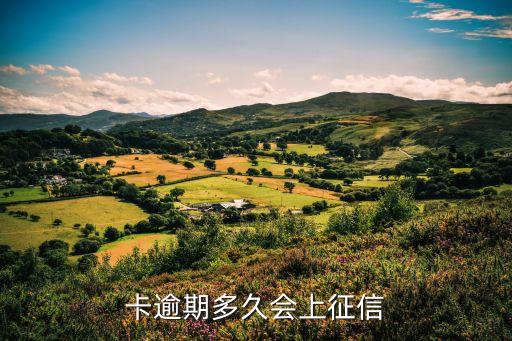 卡逾期多久会上征信