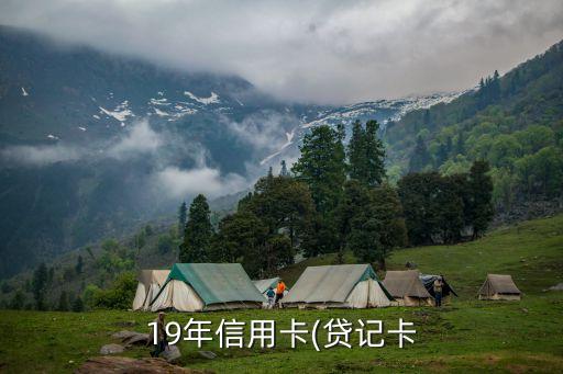 19年信用卡(贷记卡