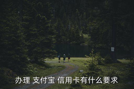 办理 支付宝 信用卡有什么要求