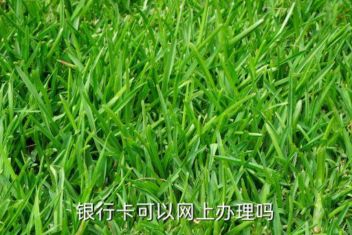 银行卡可以网上办理吗