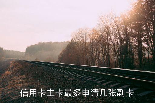 信用卡主卡最多申请几张副卡