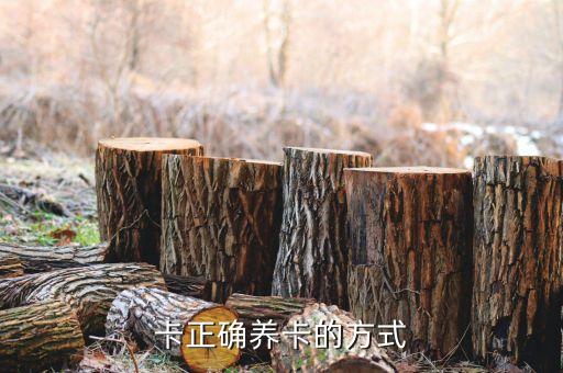 卡正确养卡的方式