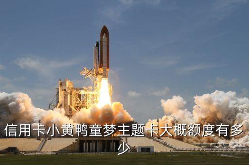 信用卡小黄鸭童梦主题卡大概额度有多少