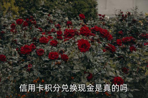 信用卡积分兑换现金是真的吗